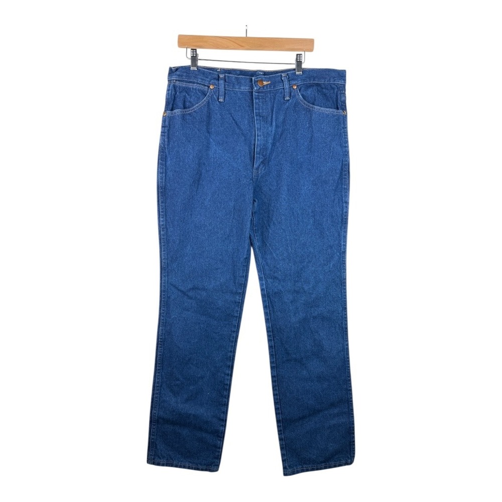 Wrangler Straight Leg Jeans size 36 X 34 Blue